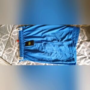 Mens Athletic shorts, blue fleece, Size (M 32-34) (New).